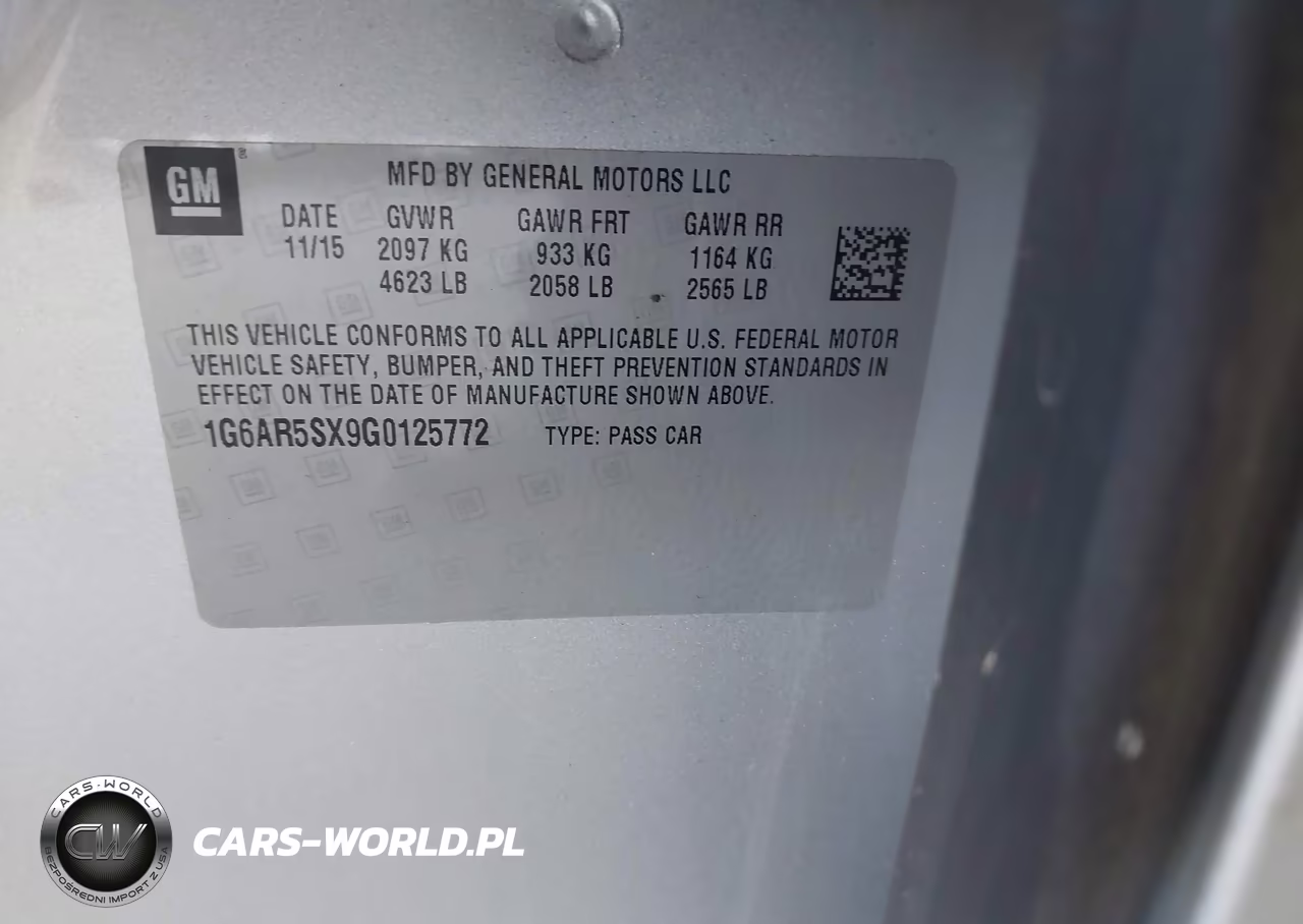 2016 Cadillac Cts Luxury Collection VIN:1G6AR5SX9G0125772 - 9