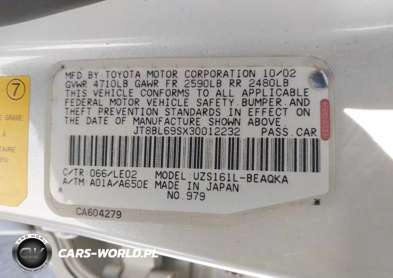2003 Lexus Gs 430 VIN:JT8BL69SX30012232 - 9