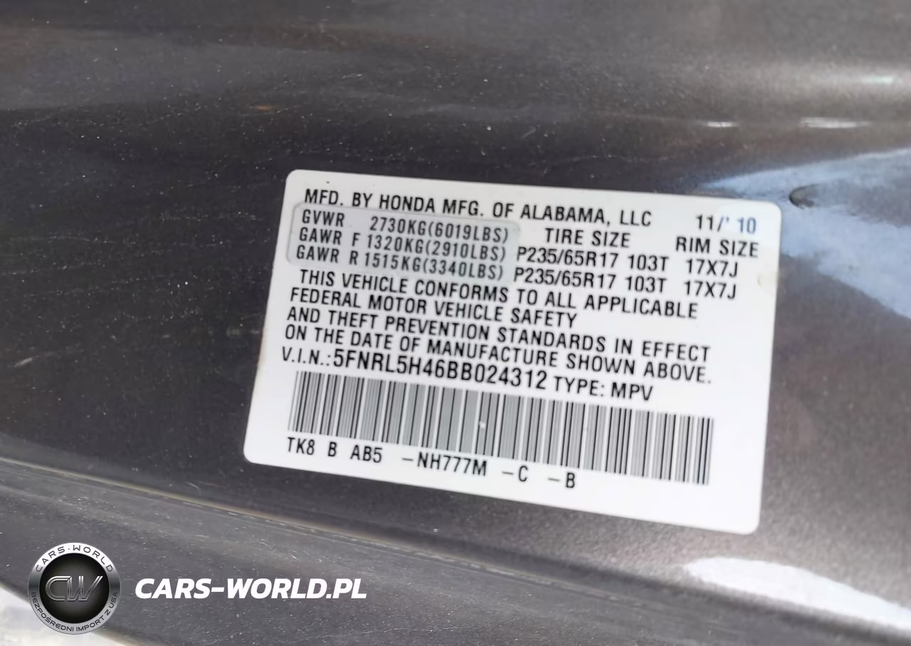 2011 Honda Odyssey Ex VIN:5FNRL5H46BB024312 - 9