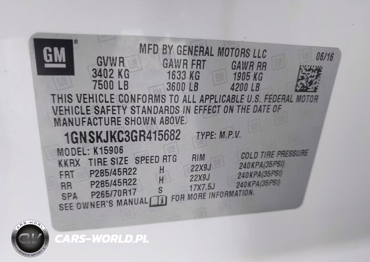2016 Chevrolet Suburban Ltz VIN:1GNSKJKC3GR415682 - 9