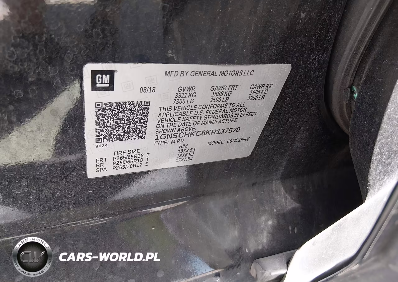2019 Chevrolet Suburban Lt VIN:1GNSCHKC6KR137570 - 9