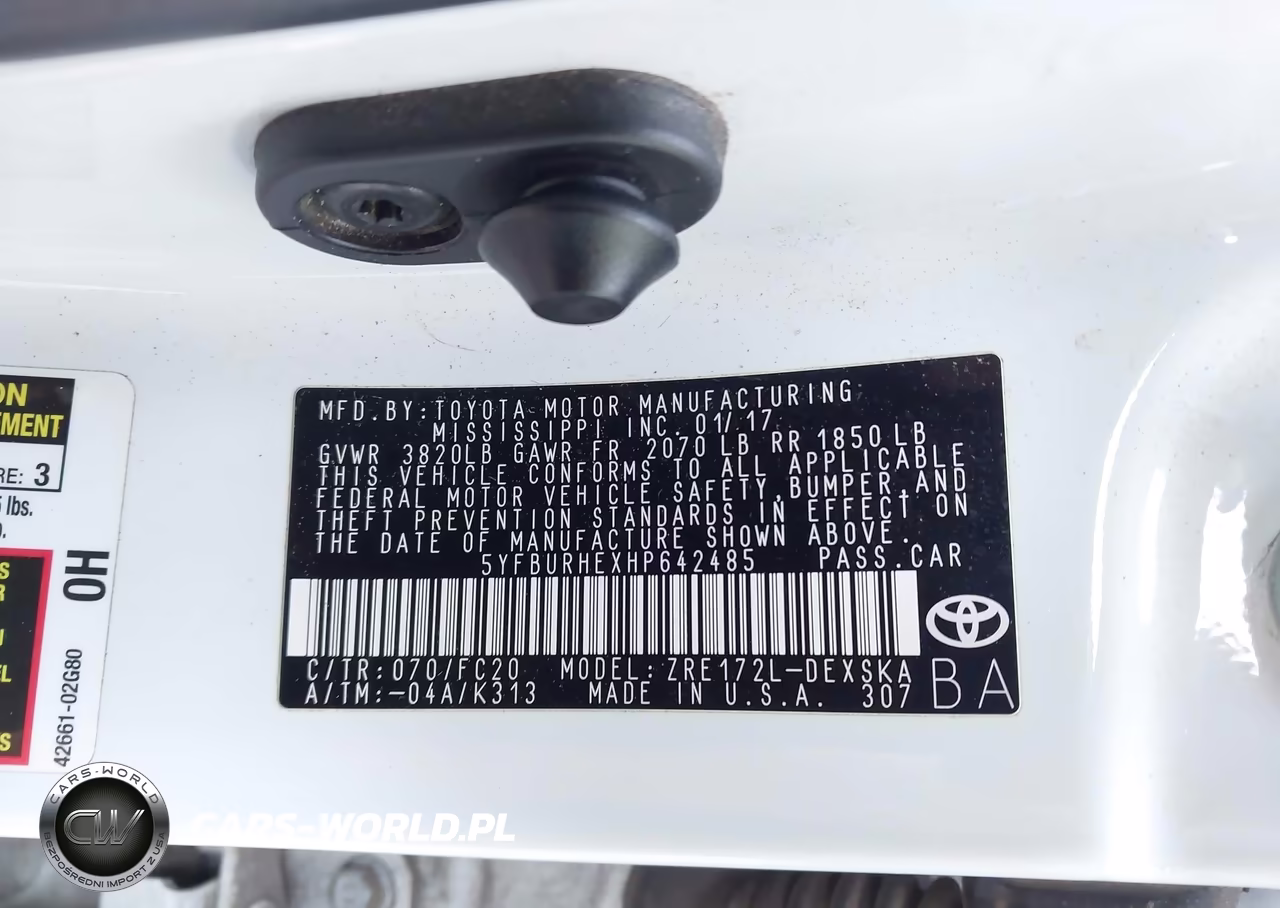 2017 Toyota Corolla Se Special Edition VIN:5YFBURHEXHP642485 - 9
