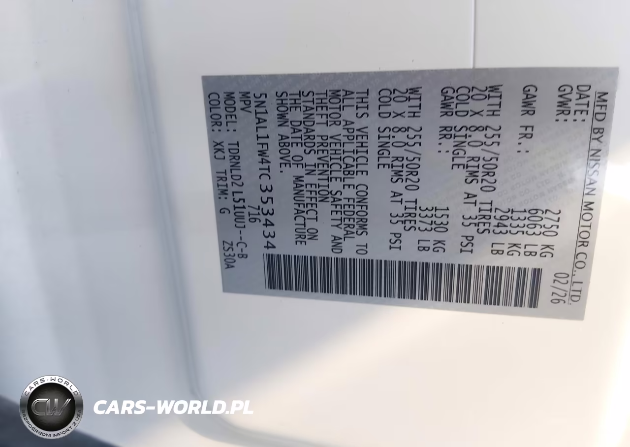 2026 Infiniti Qx60 Sport Awd VIN:5N1AL1FW4TC353434 - 9