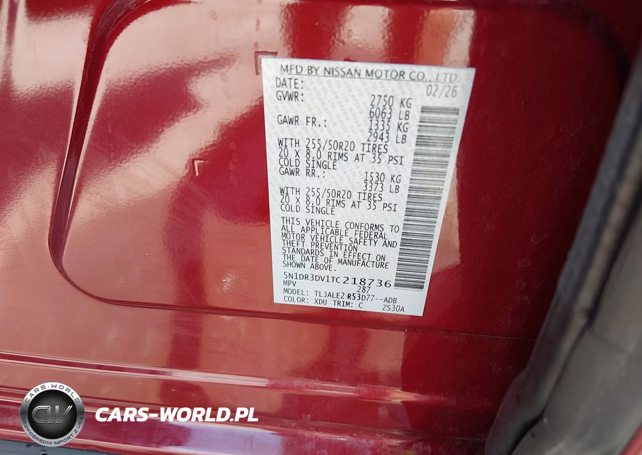 2026 Nissan Pathfinder Platinum VIN:5N1DR3DV1TC218736 - 9