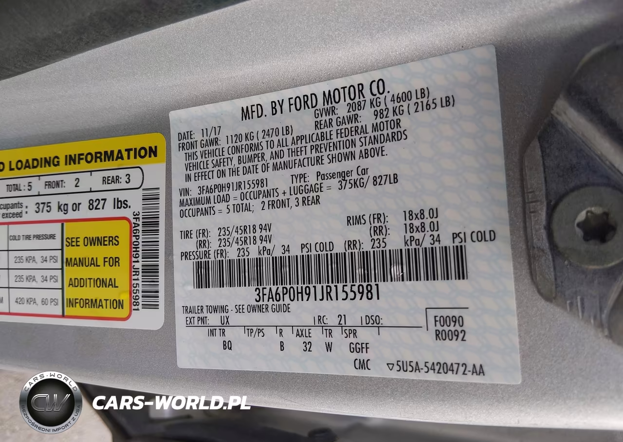 2018 Ford Fusion Se VIN:3FA6P0H91JR155981 - 9