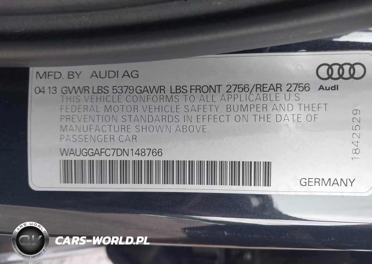 2013 Audi A6 3.0T Premium VIN:WAUGGAFC7DN148766 - 9