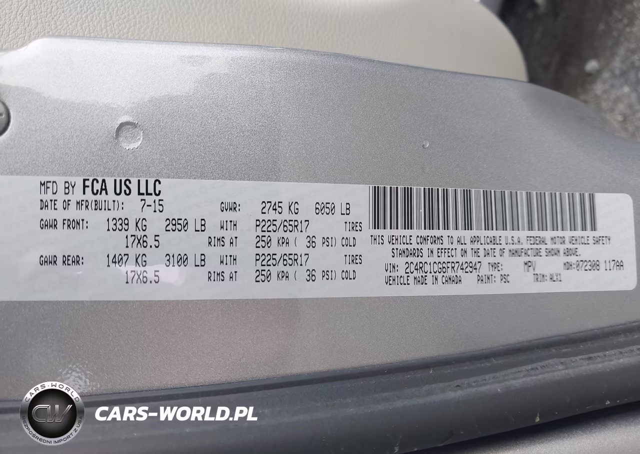 2015 Chrysler Town & Country Touring-L VIN:2C4RC1CG6FR742947 - 12