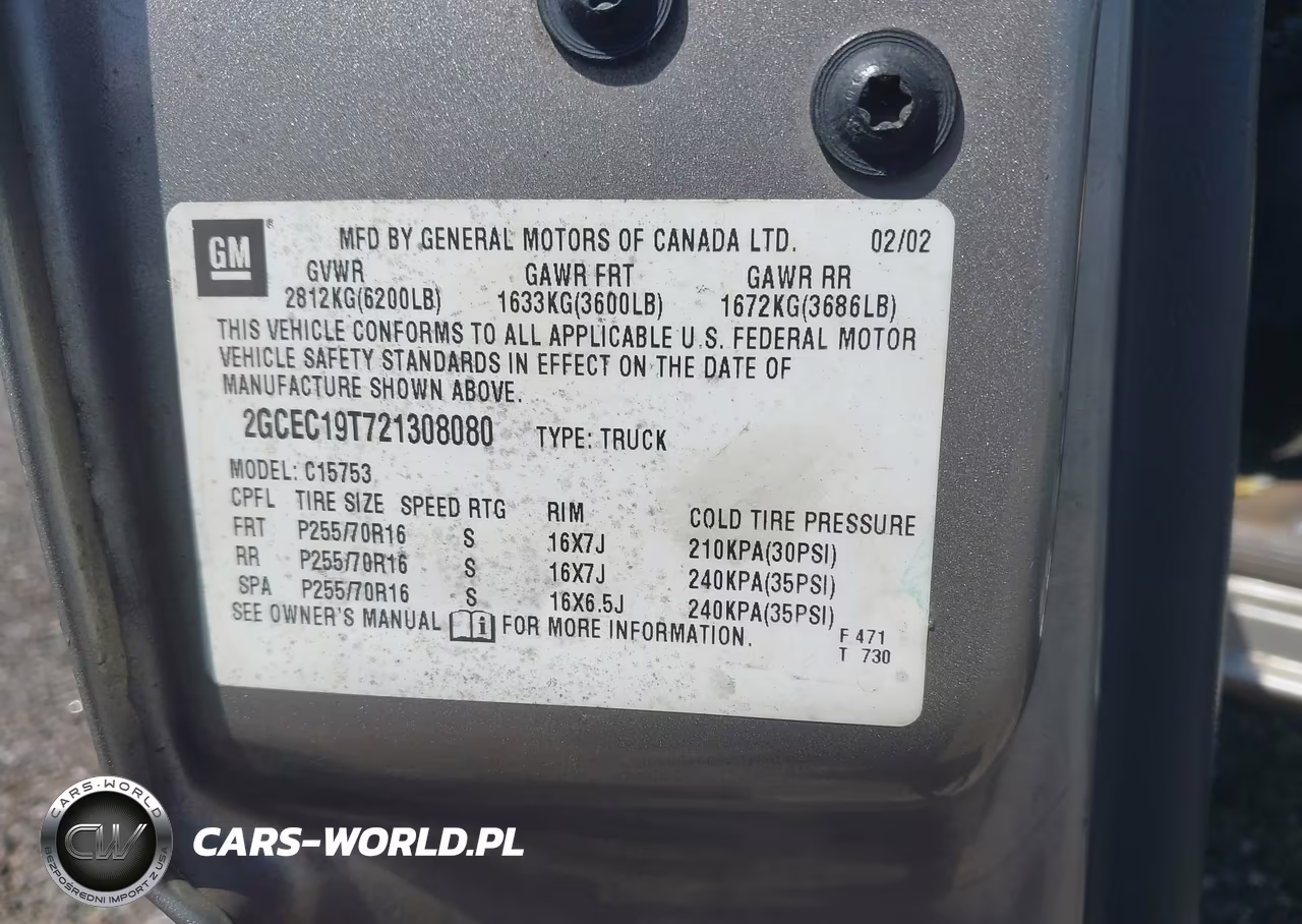 2002 Chevrolet Silverado 1500 Lt VIN:2GCEC19T721308080 - 9