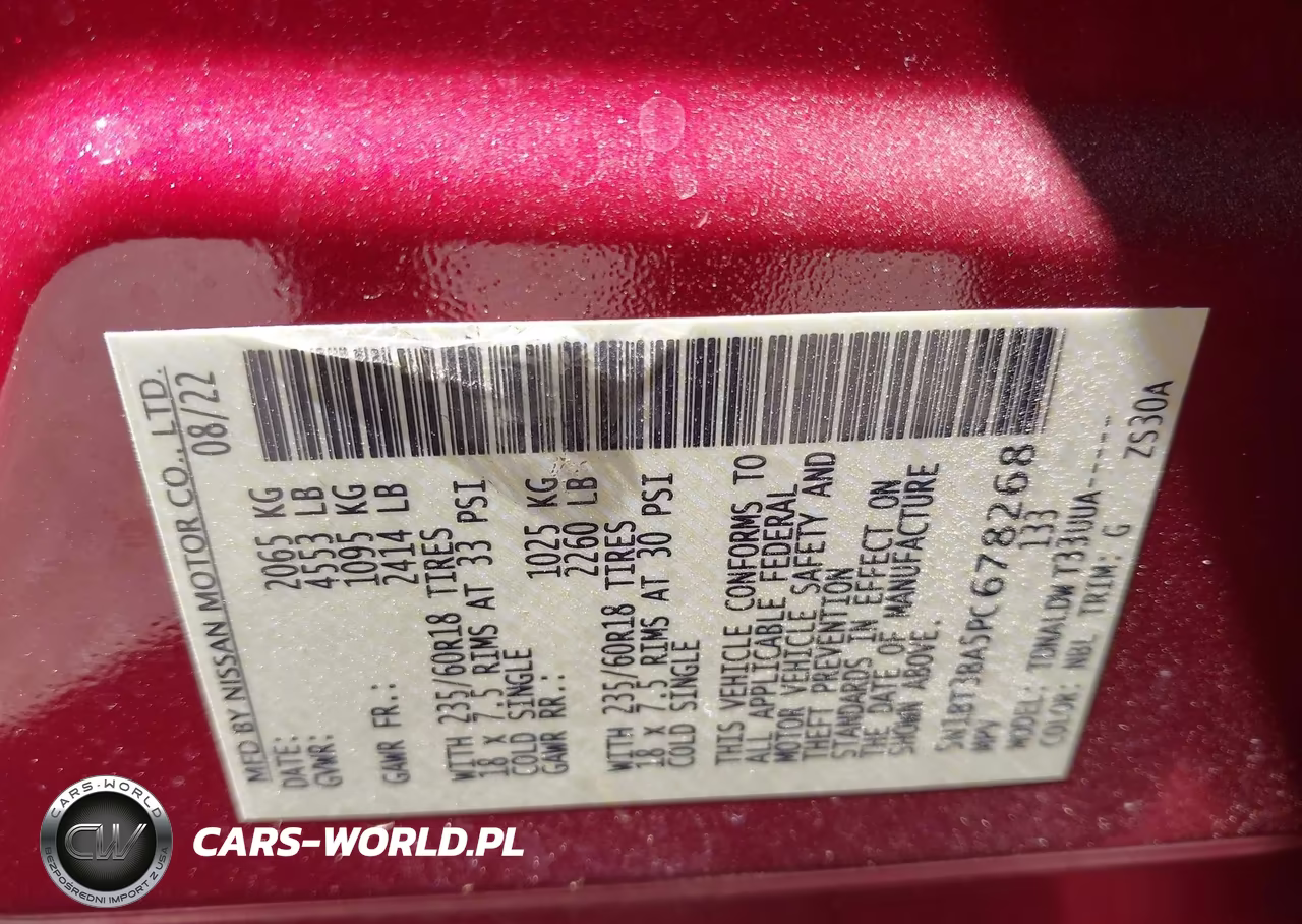 2023 Nissan Rogue Sv Fwd VIN:5N1BT3BA5PC678268 - 9