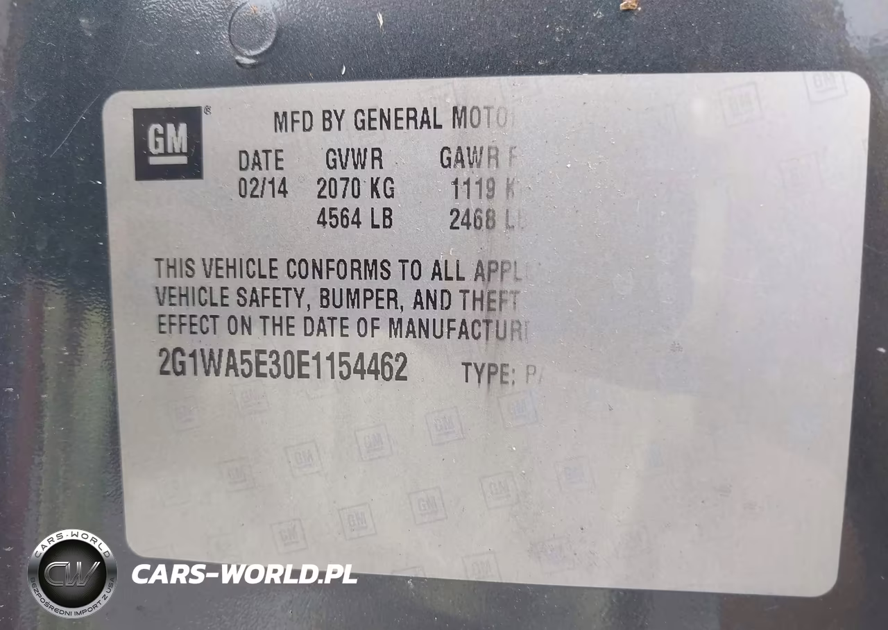 2014 Chevrolet Impala Limited Ls VIN:2G1WA5E30E1154462 - 9