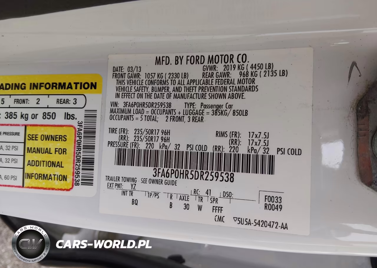2013 Ford Fusion Se VIN:3FA6P0HR5DR259538 - 9