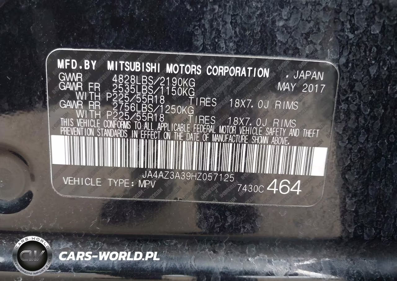 2017 Mitsubishi Outlander Se VIN:JA4AZ3A39HZ057125 - 9