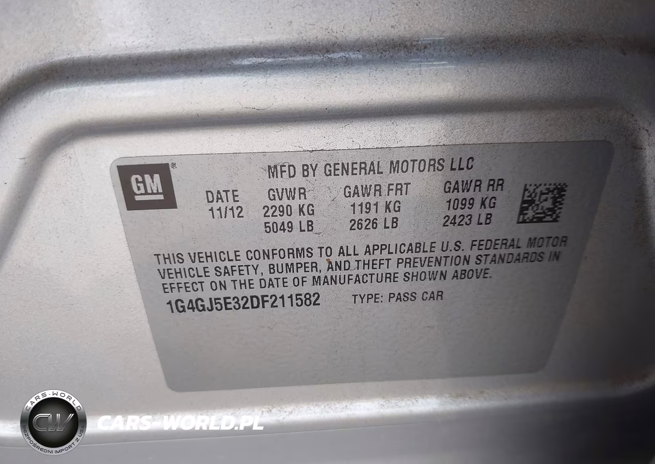 2013 Buick Lacrosse Touring Group VIN:1G4GJ5E32DF211582 - 9