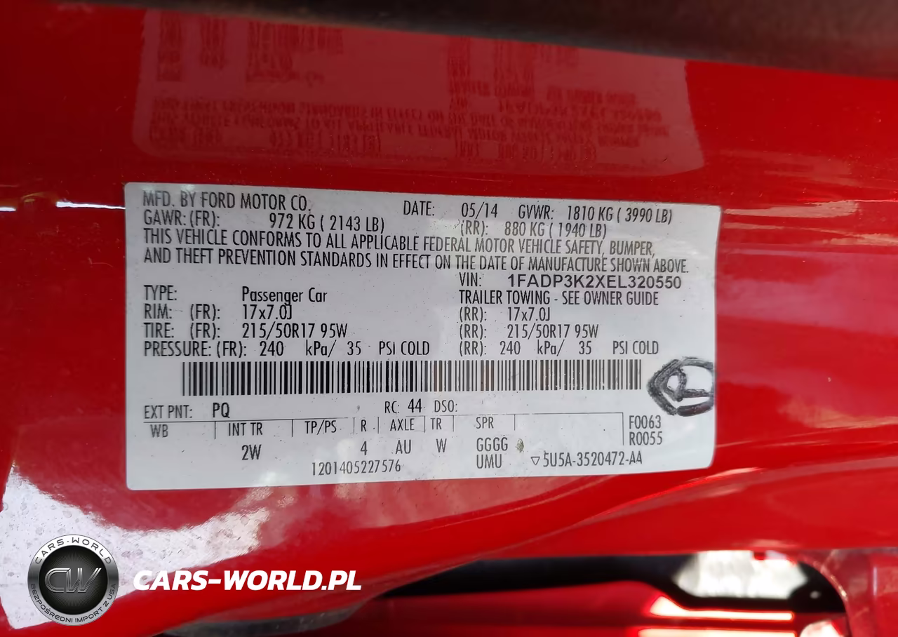 2014 Ford Focus Se VIN:1FADP3K2XEL320550 - 9