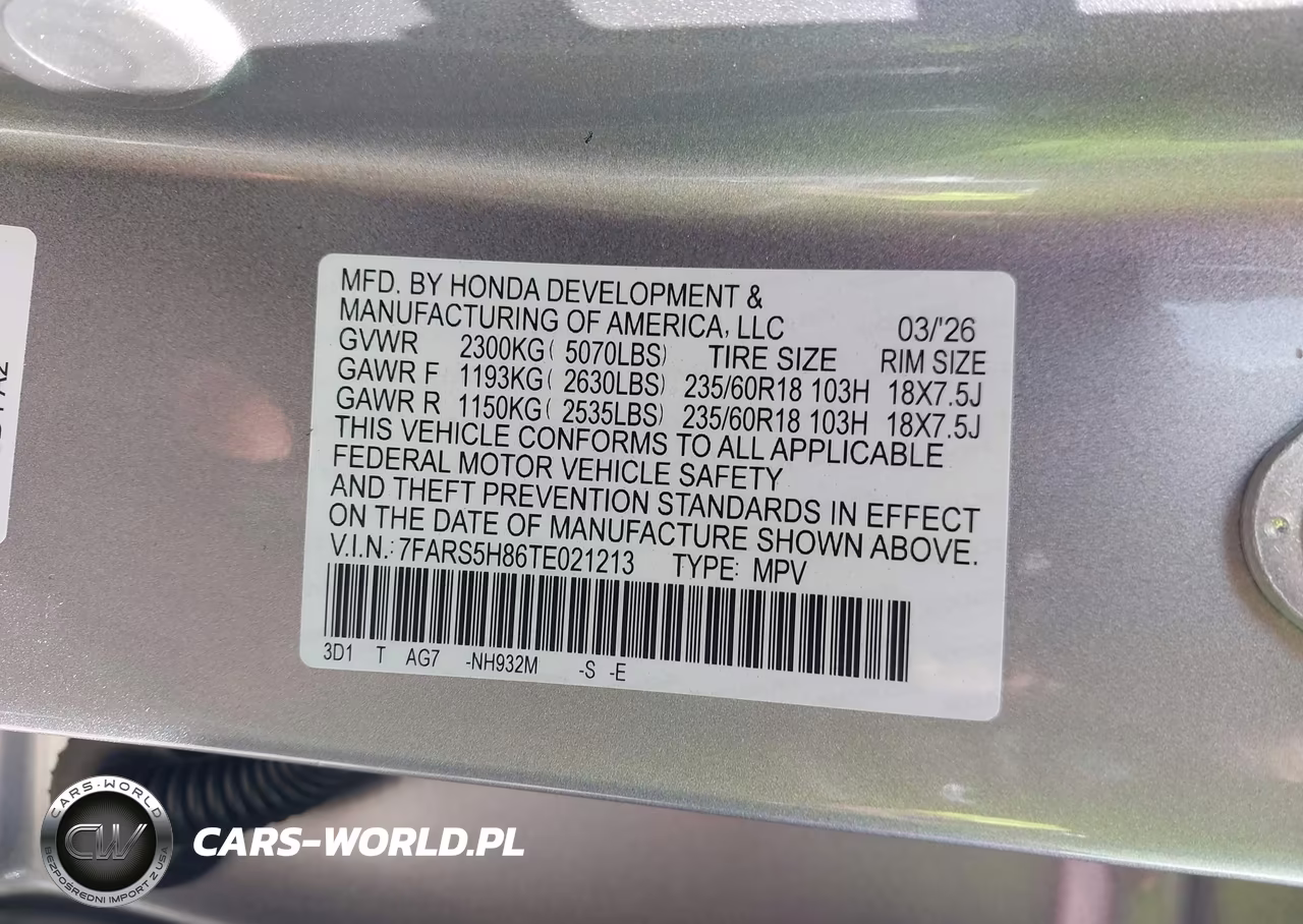 2026 Honda Cr-V Hybrid 2Wd Sport-L VIN:7FARS5H86TE021213 - 9