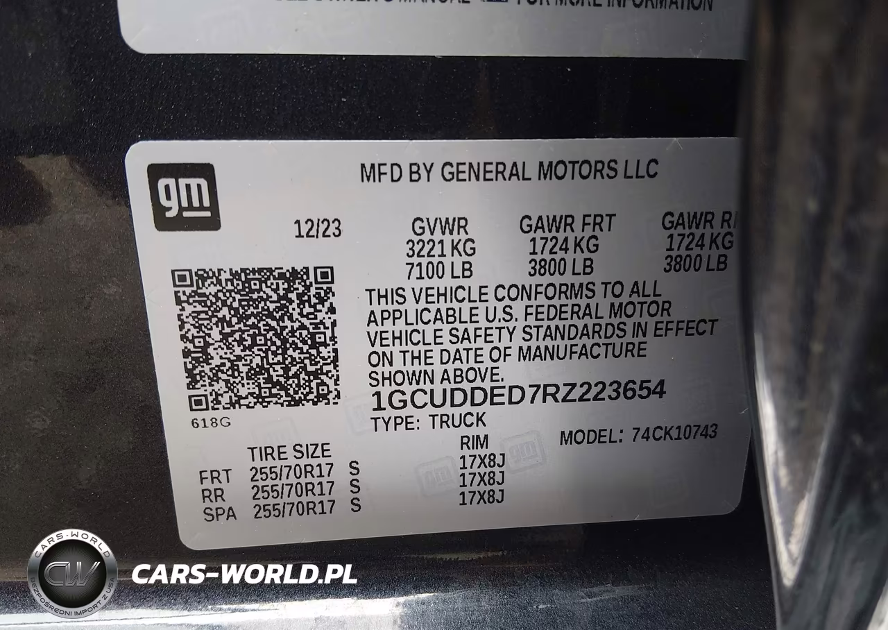 2024 Chevrolet Silverado 1500 4Wd Standard Bed Lt VIN:1GCUDDED7RZ223654 - 9