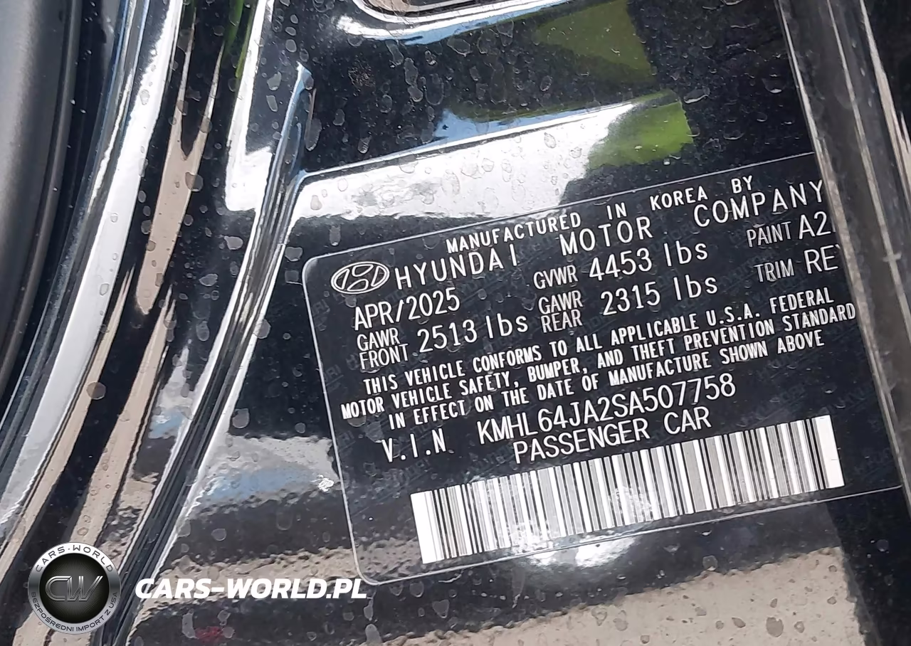 2025 Hyundai Sonata Sel VIN:KMHL64JA2SA507758 - 9