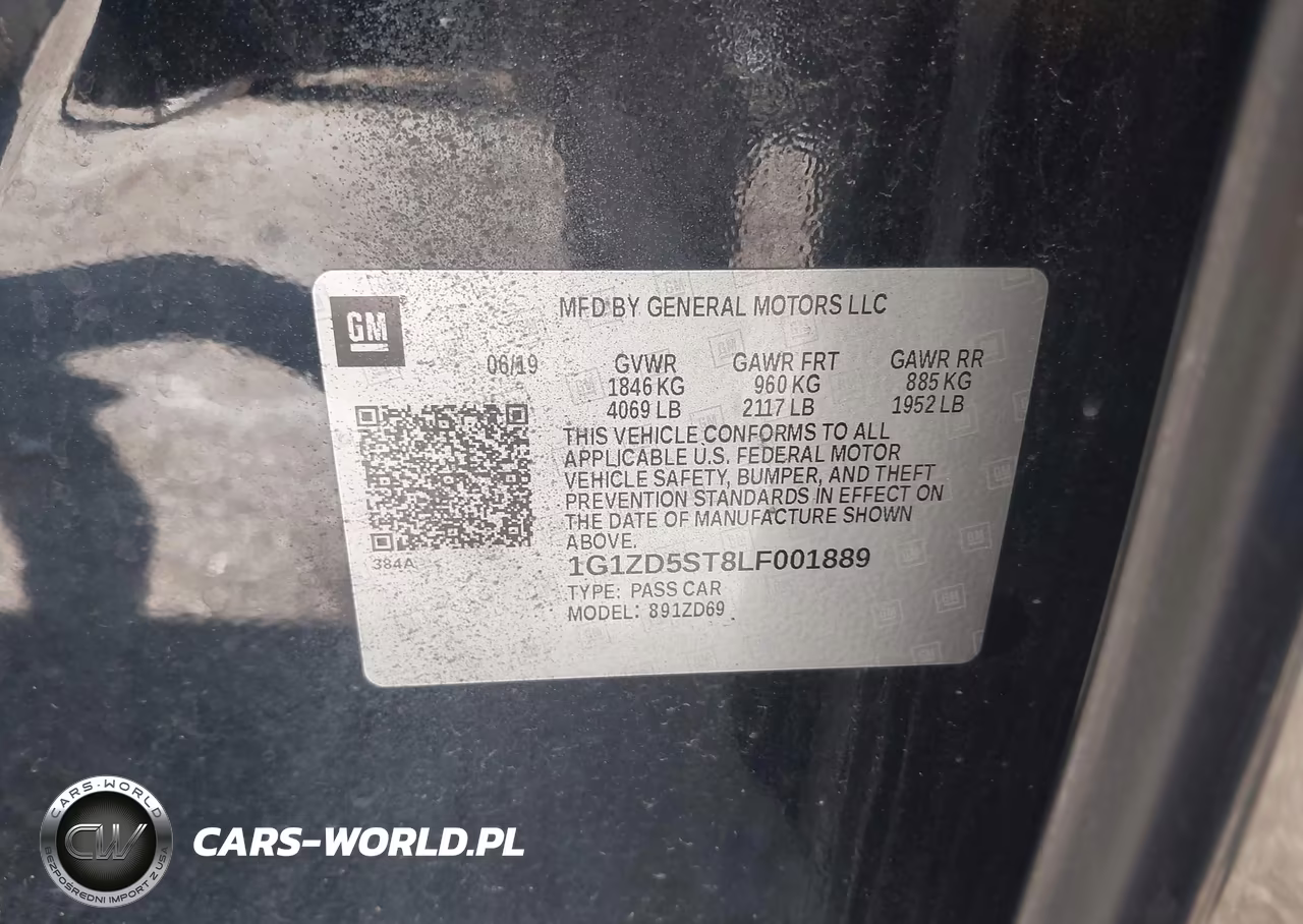 2020 Chevrolet Malibu Fwd Lt VIN:1G1ZD5ST8LF001889 - 9