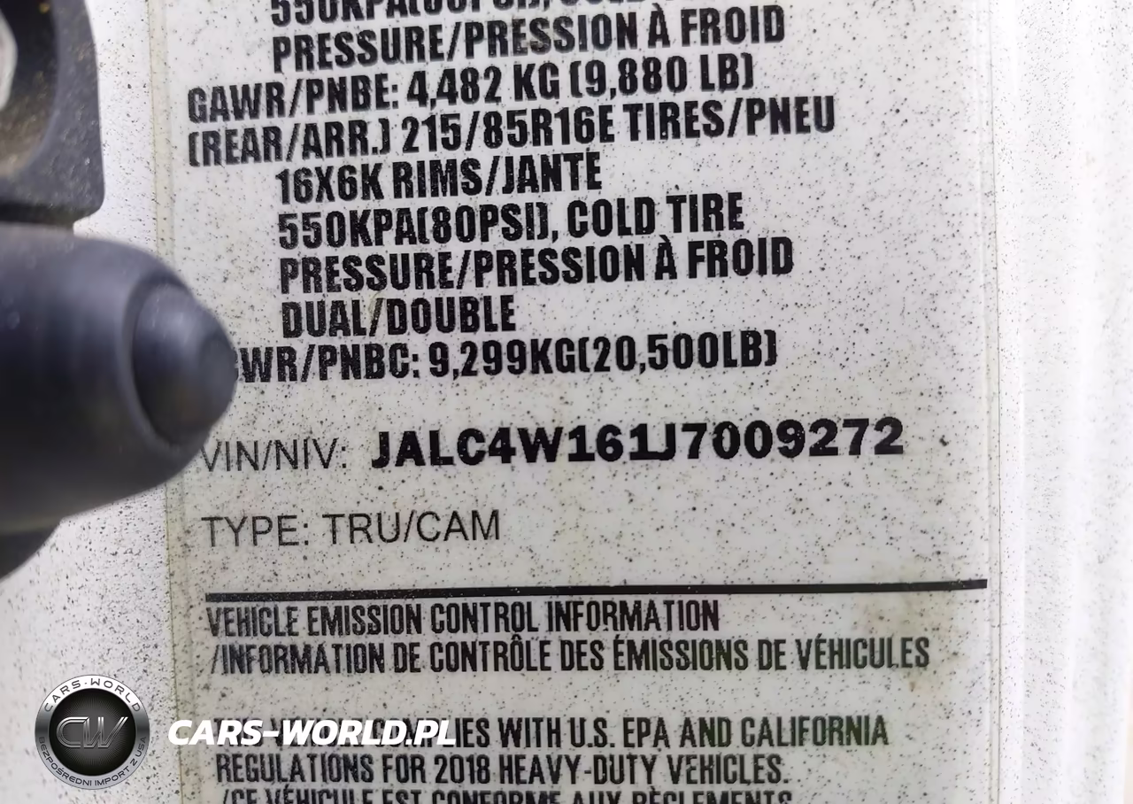 2018 Isuzu Npr Hd VIN:JALC4W161J7009272 - 8