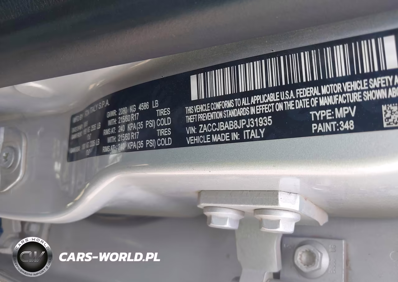 2018 Jeep Renegade Sport 4X4 VIN:ZACCJBAB8JPJ31935 - 9