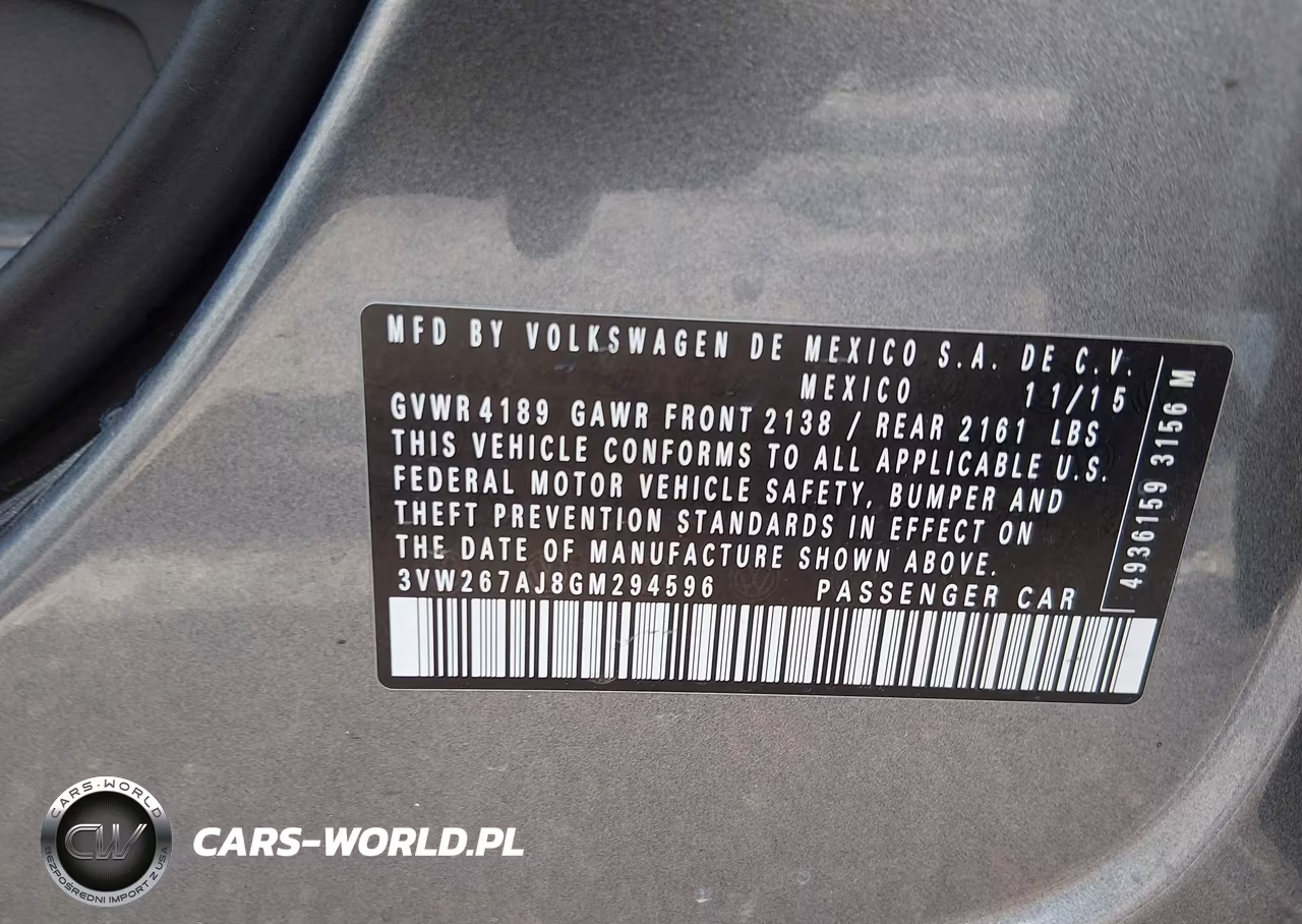 2016 Volkswagen Jetta 1.4T S VIN:3VW267AJ8GM294596 - 9