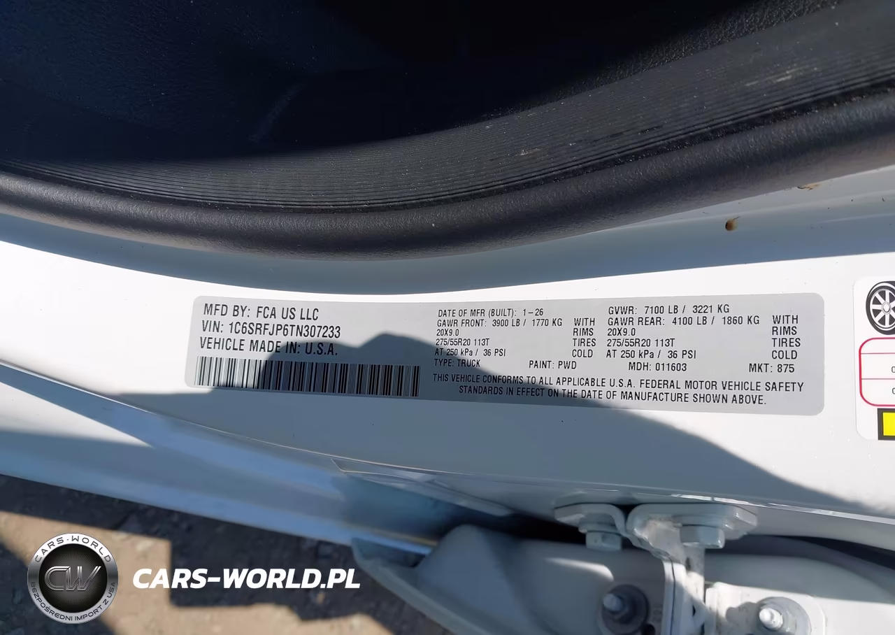 2026 Ram 1500 Laramie 4X4 5'7 Box VIN:1C6SRFJP6TN307233 - 9