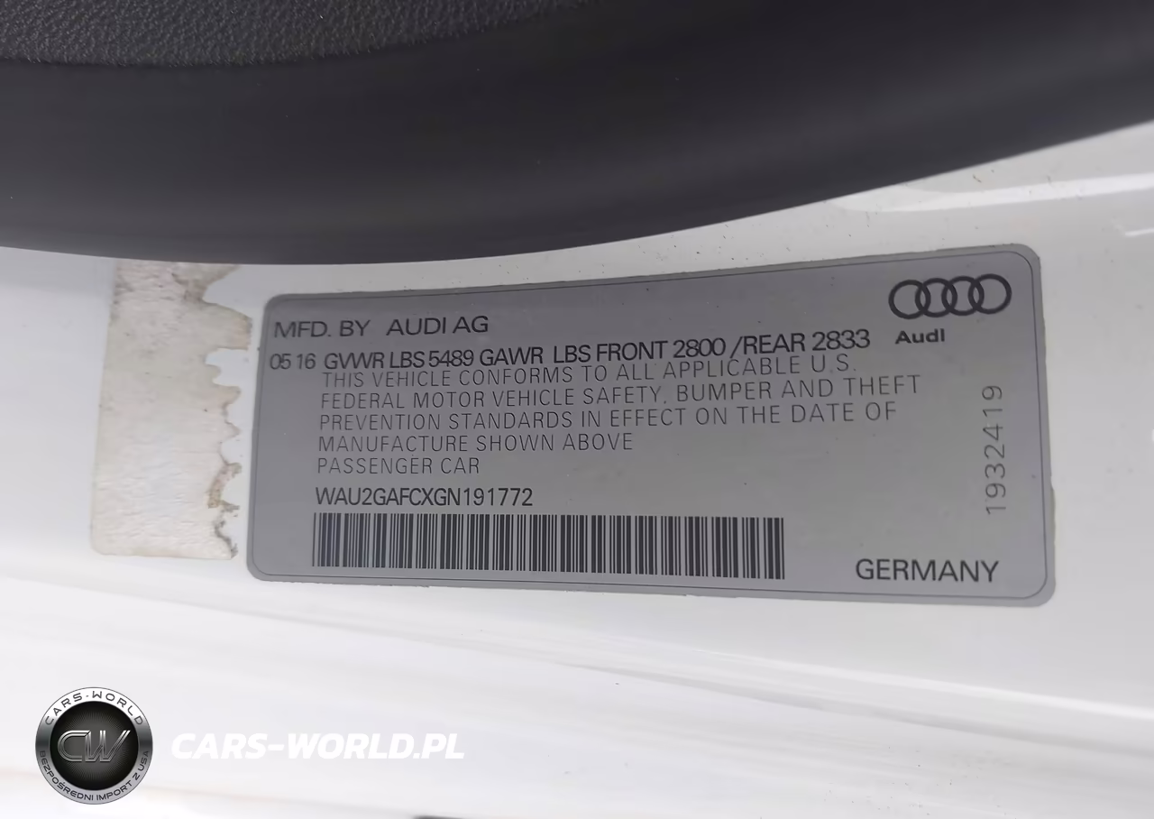 2016 Audi A7 3.0 Prestige VIN:WAU2GAFCXGN191772 - 9