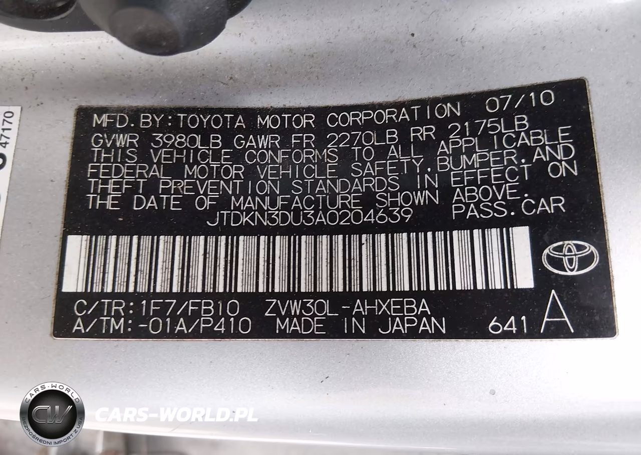 2010 Toyota Prius Iii VIN:JTDKN3DU3A0204639 - 9
