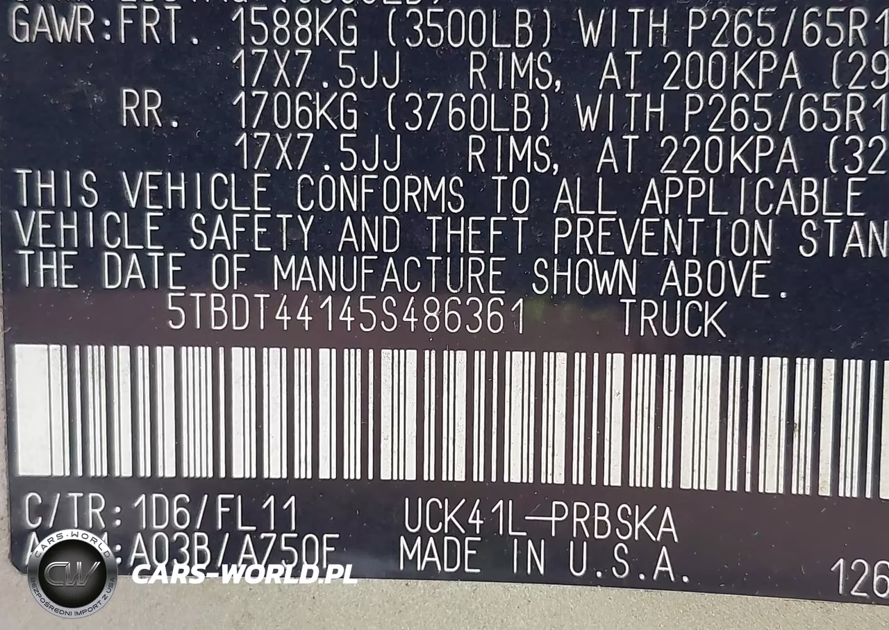 2005 Toyota Tundra Sr5 V8 VIN:5TBDT44145S486361 - 9