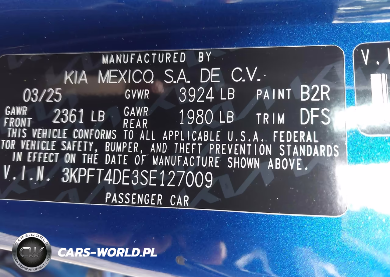 2025 Kia K4 Lxs VIN:3KPFT4DE3SE127009 - 9
