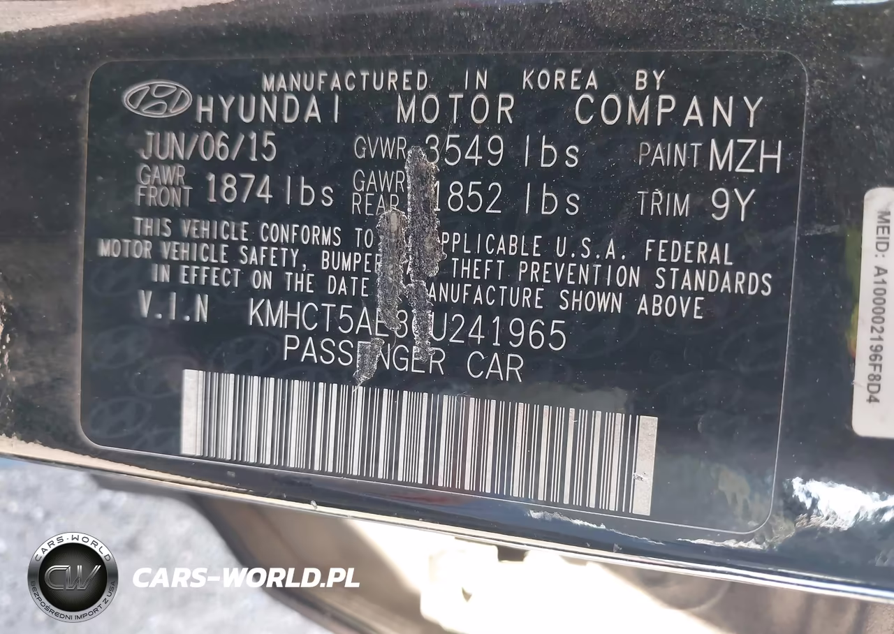 2016 Hyundai Accent Se VIN:KMHCT5AE3GU241965 - 9