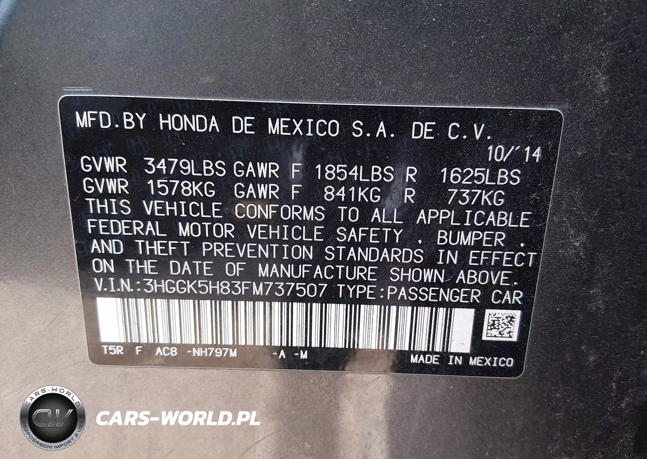 2015 Honda Fit Ex-Ex-L VIN:3HGGK5H83FM737507 - 9