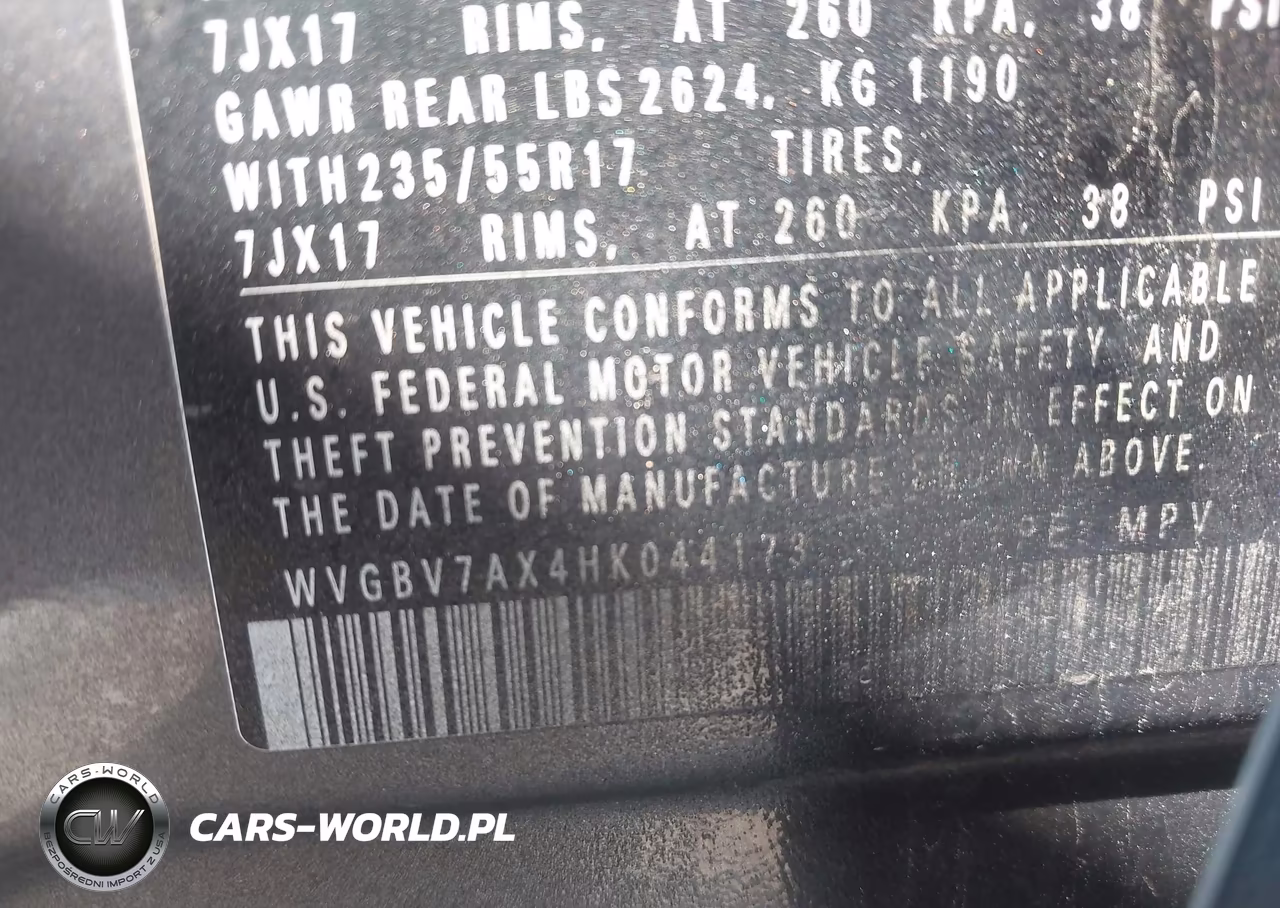 2017 Volkswagen Tiguan 2.0T-2.0T S VIN:WVGBV7AX4HK044173 - 9