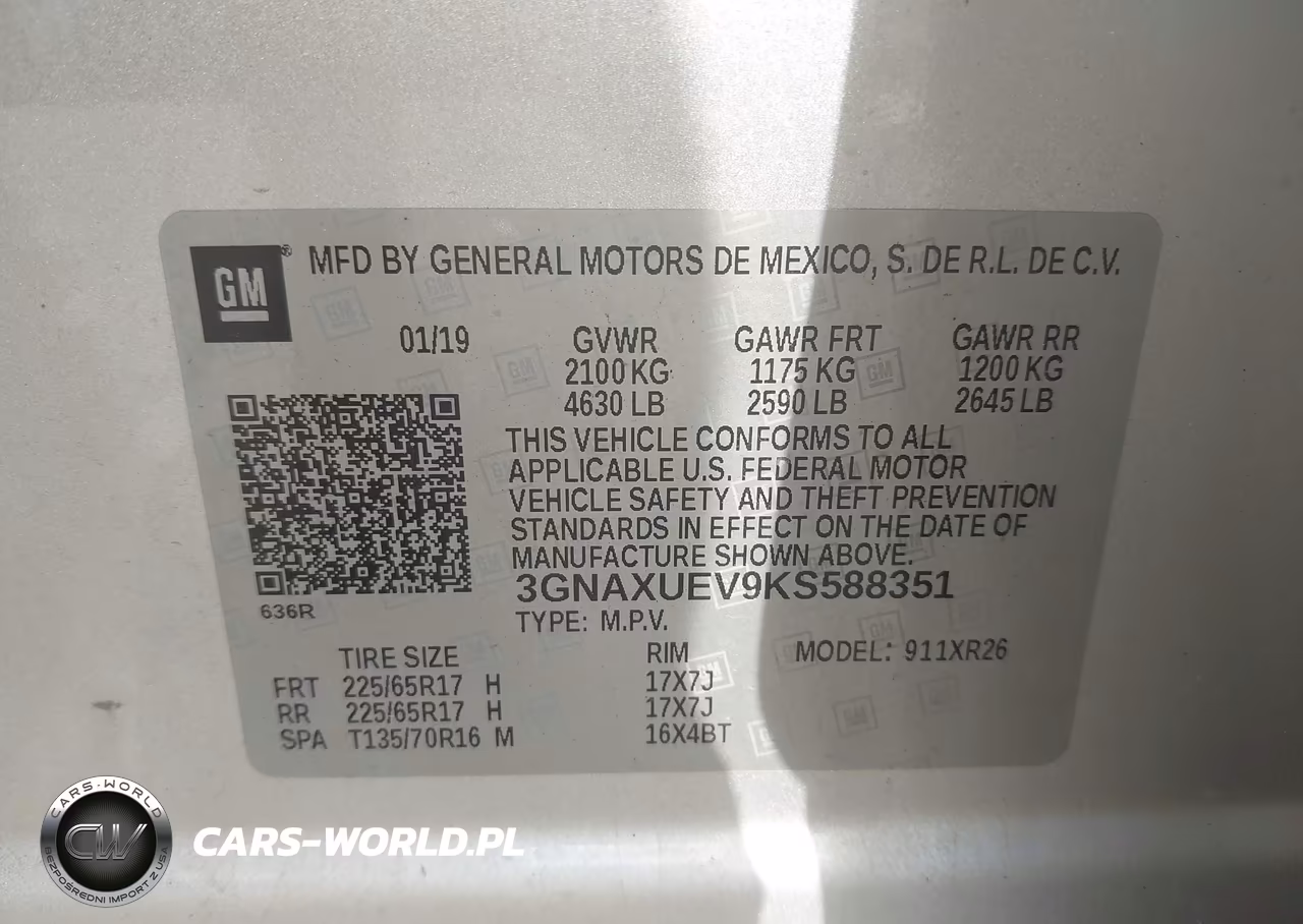 2019 Chevrolet Equinox Lt VIN:3GNAXUEV9KS588351 - 9
