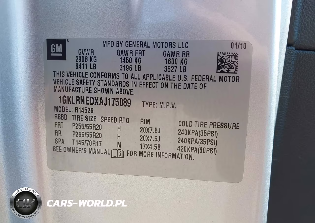 2010 GMC Acadia Slt-2 VIN:1GKLRNEDXAJ175089 - 9