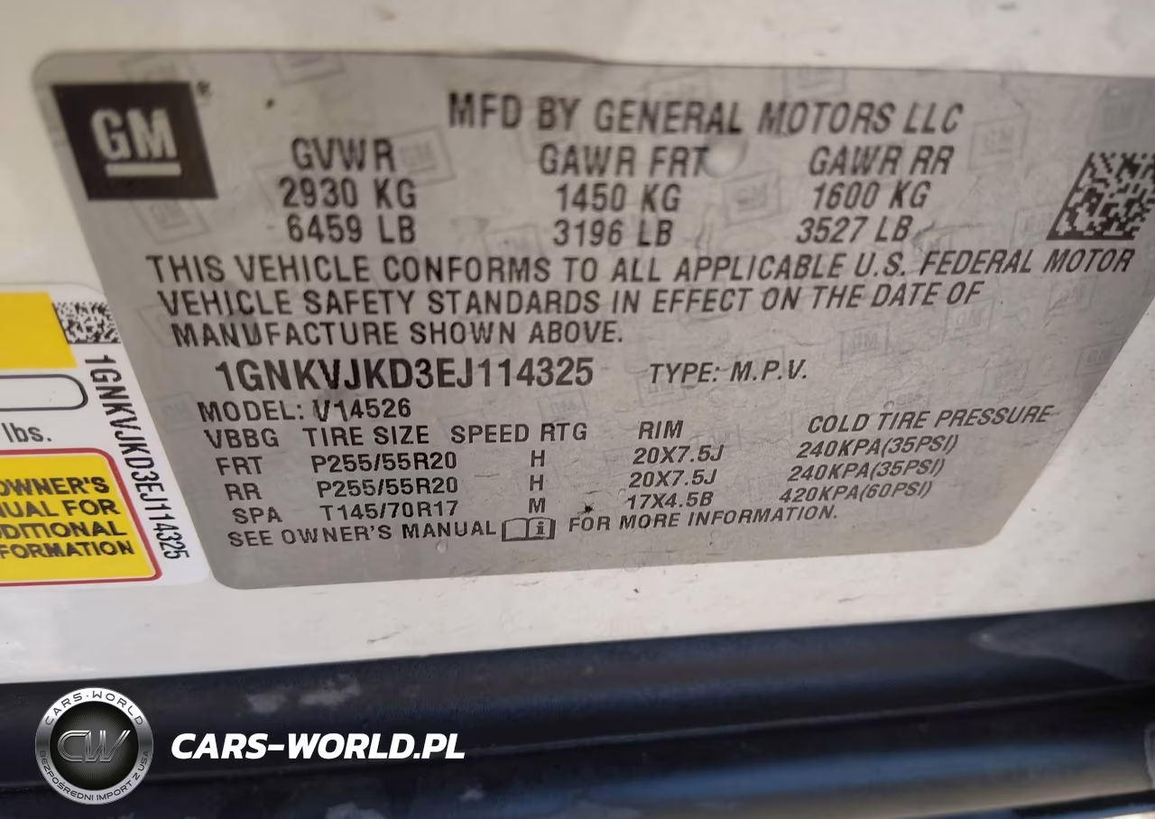 2014 Chevrolet Traverse Ltz VIN:1GNKVJKD3EJ114325 - 9