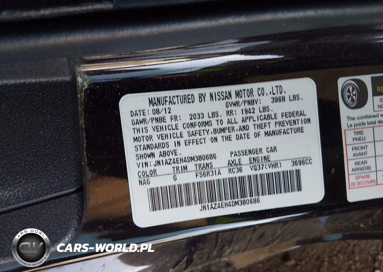 2013 Nissan 370Z VIN:JN1AZ4EH4DM380686 - 9