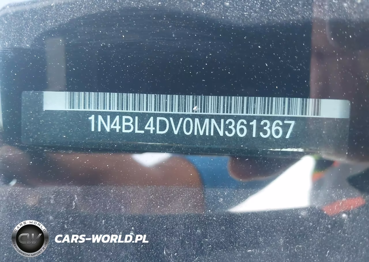 2021 Nissan Altima Sv Fwd VIN:1N4BL4DV0MN361367 - 9