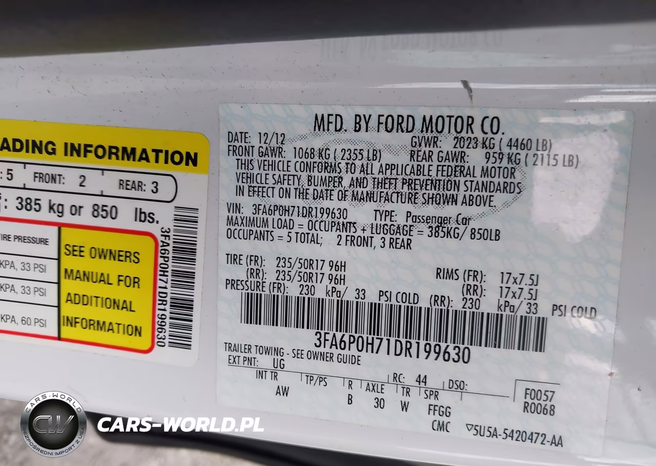 2013 Ford Fusion Se VIN:3FA6P0H71DR199630 - 9