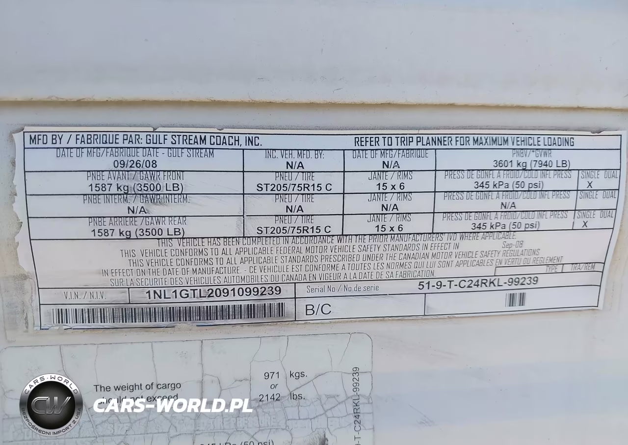 2009 Gulf Stream Coach In Conquest 24 Rkl VIN:1NL1GTL2091099239 - 9