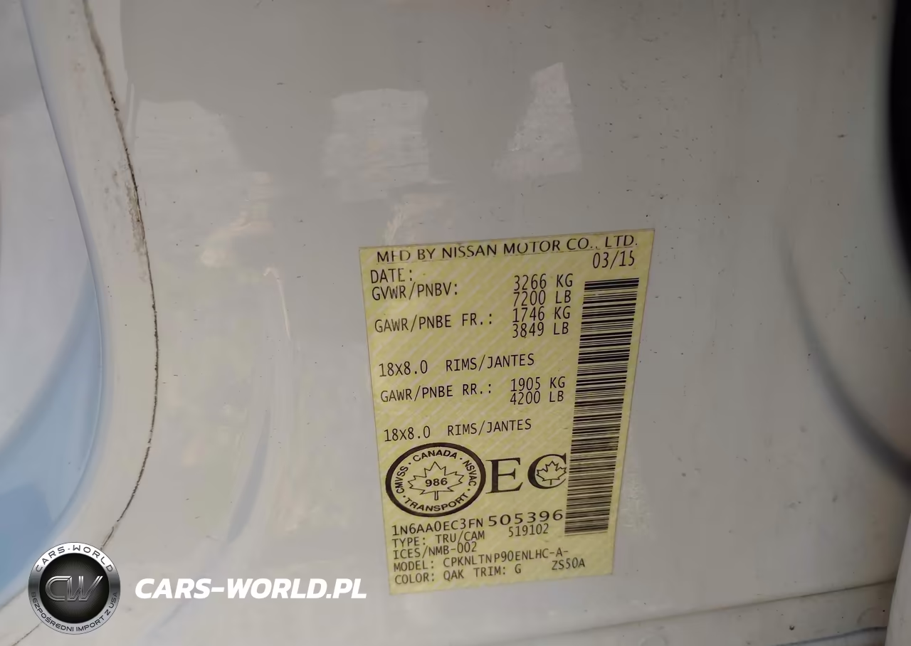 2015 Nissan Titan Pro-4X-S-Sl-Sv VIN:1N6AA0EC3FN505396 - 9