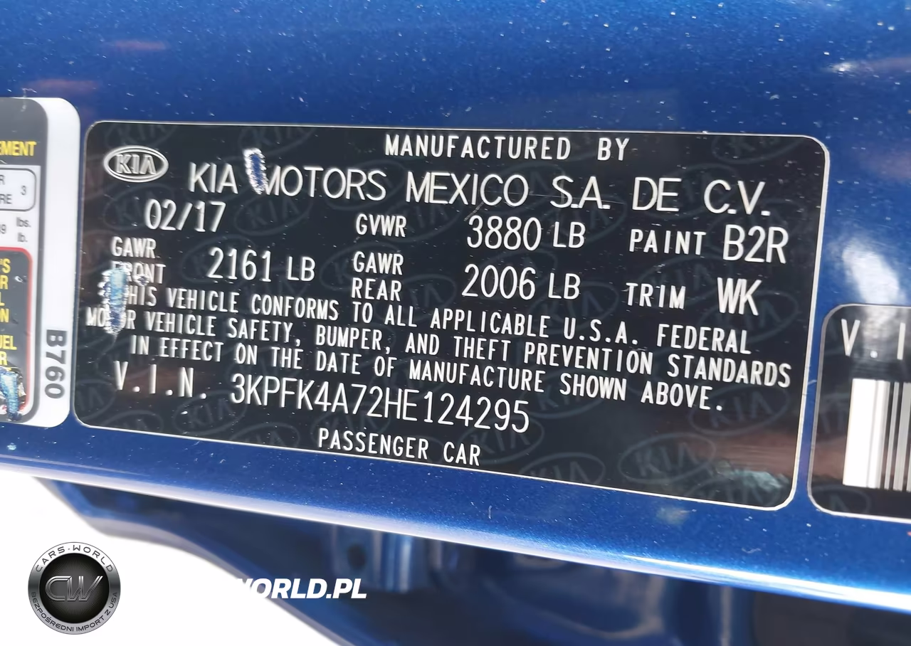 2017 Kia Forte Lx VIN:3KPFK4A72HE124295 - 9