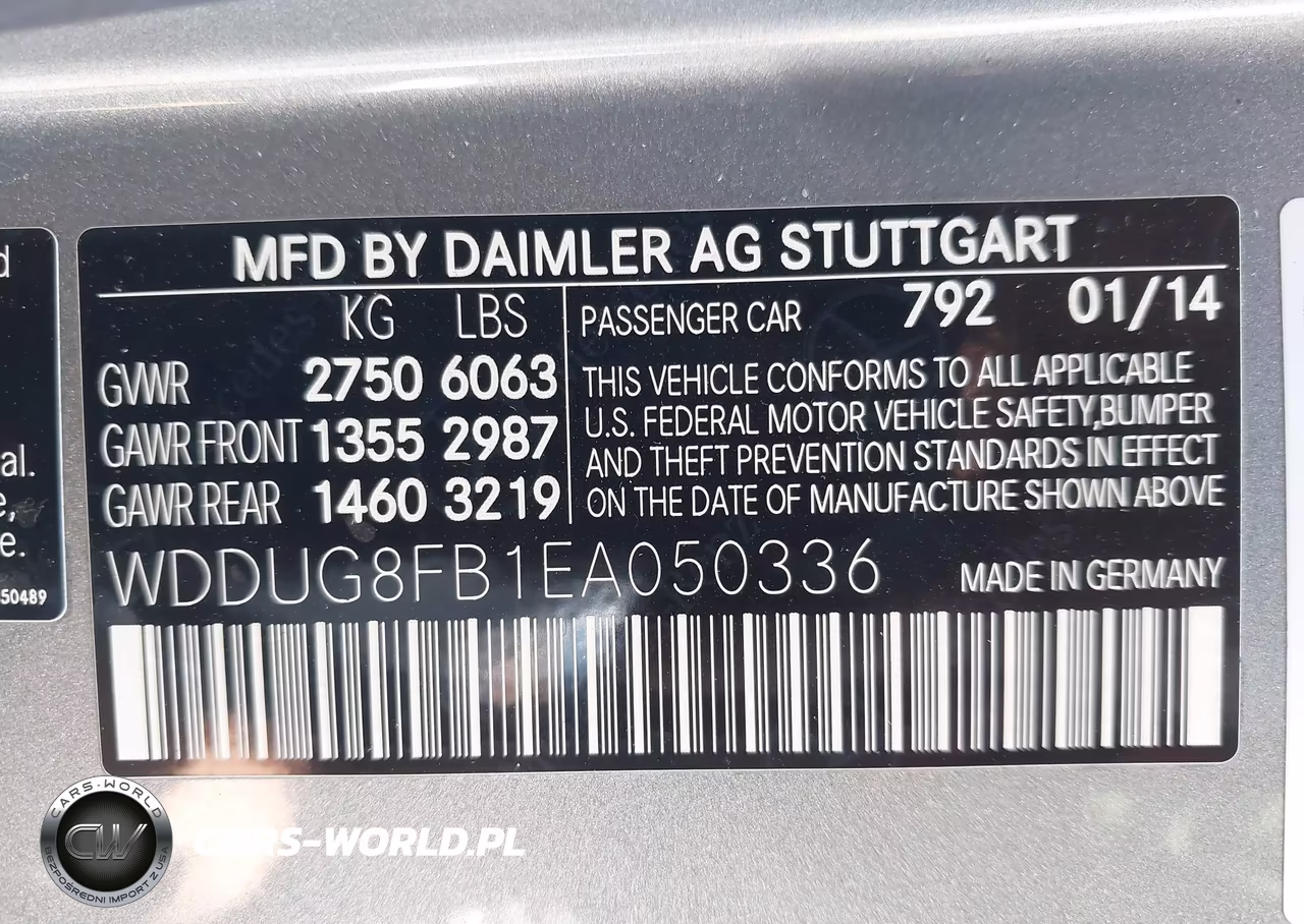 2014 Mercedes-Benz S 550 4Matic VIN:WDDUG8FB1EA050336 - 9