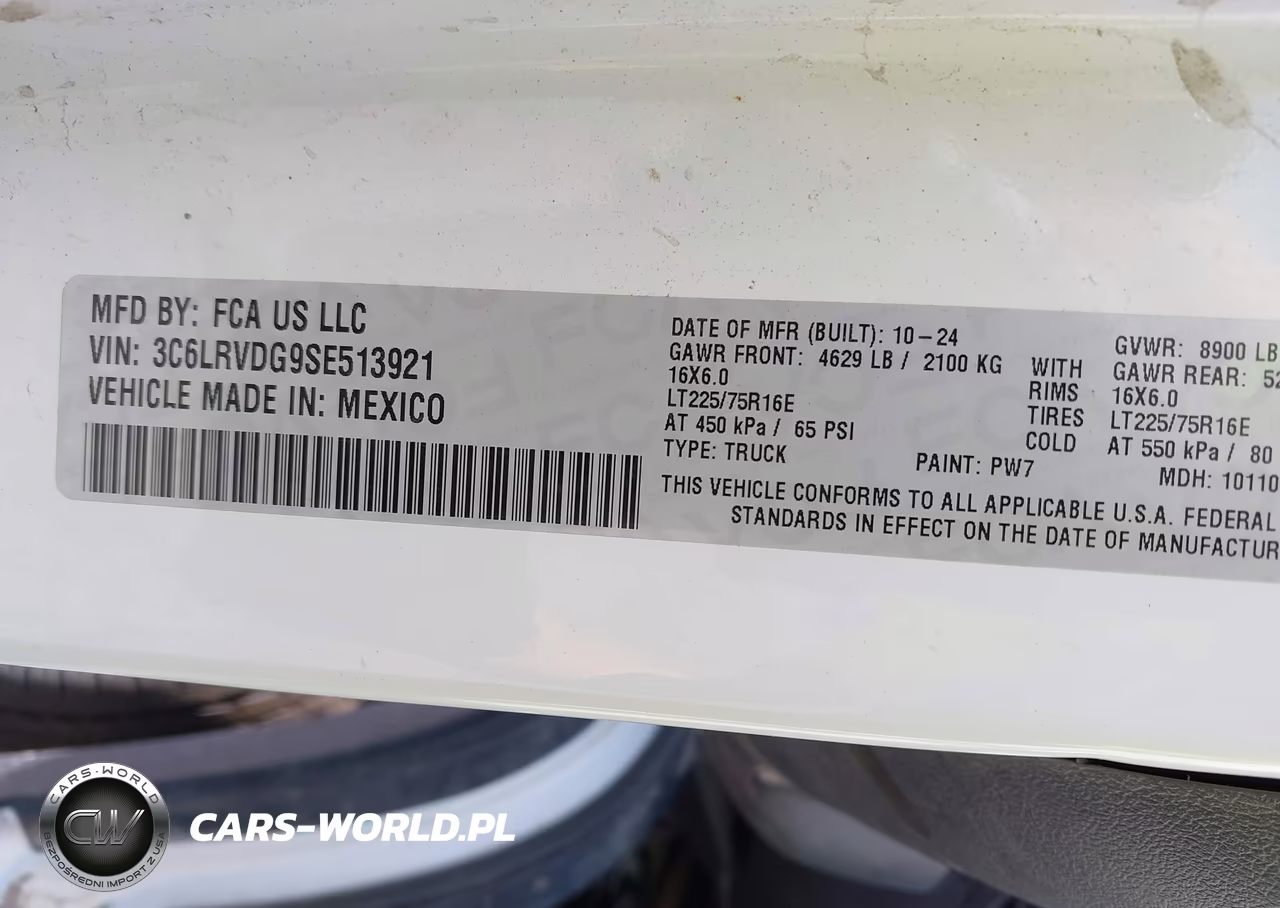 2025 Ram Promaster 2500 Tradesman High Roof 159 Wb W-Pass Seat VIN:3C6LRVDG9SE513921 - 9