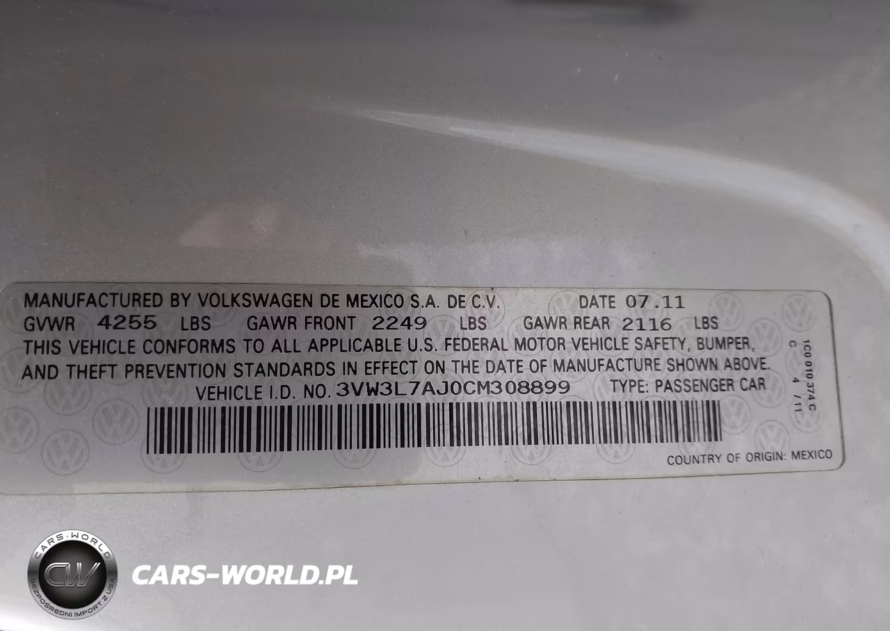2012 Volkswagen Jetta 2.0L Tdi VIN:3VW3L7AJ0CM308899 - 9
