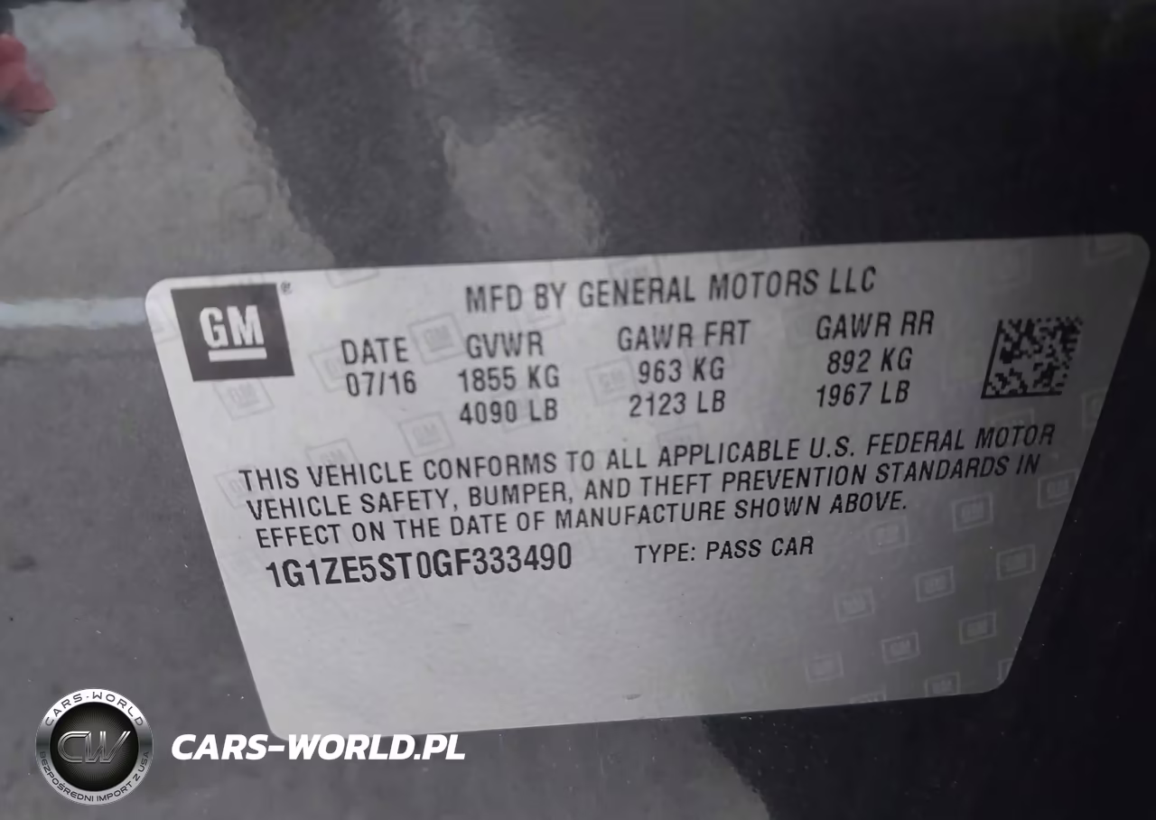 2016 Chevrolet Malibu Lt VIN:1G1ZE5ST0GF333490 - 9
