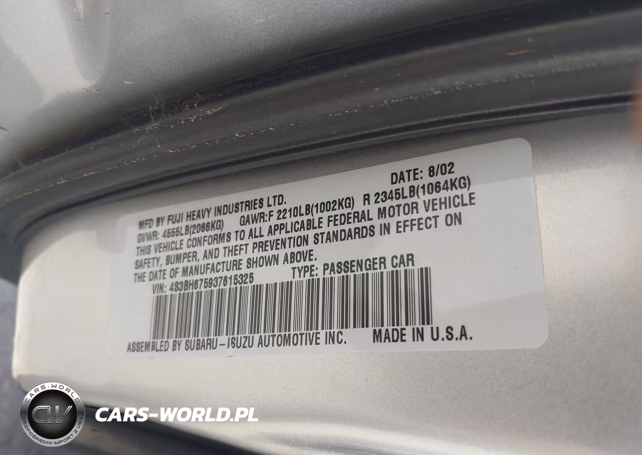 2003 Subaru Outback VIN:4S3BH675937615325 - 9