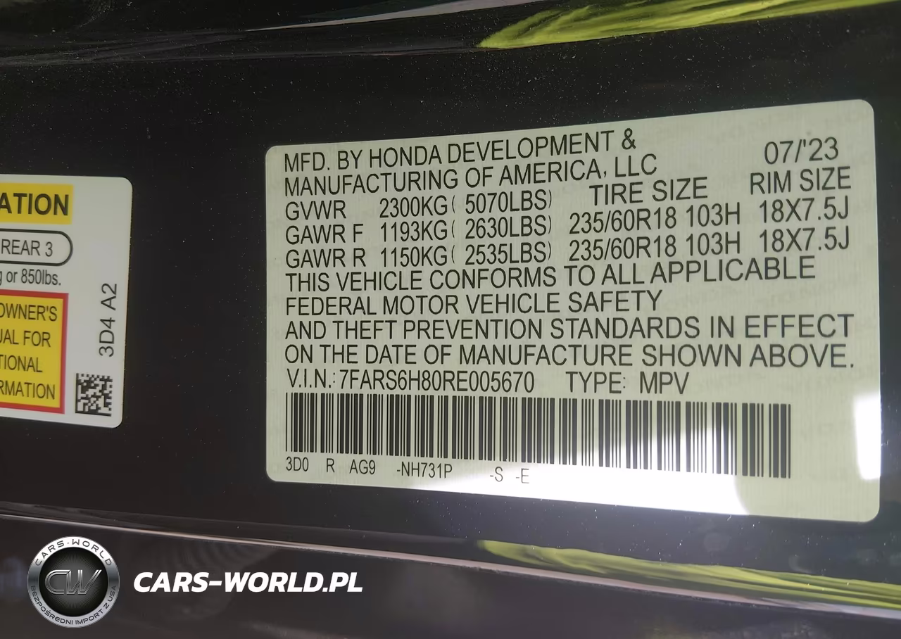 2024 Honda Cr-V Hybrid Sport-L VIN:7FARS6H80RE005670 - 9