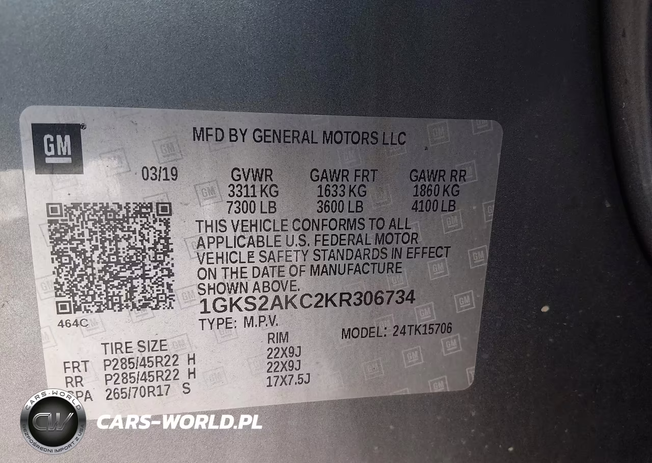 2019 GMC Yukon Sle VIN:1GKS2AKC2KR306734 - 9