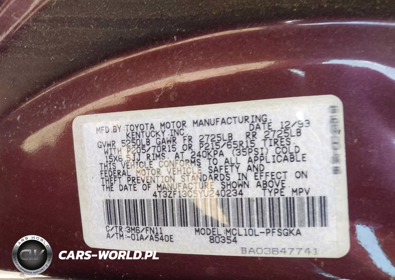 2000 Toyota Sienna Le VIN:4T3ZF13C5YU240234 - 9